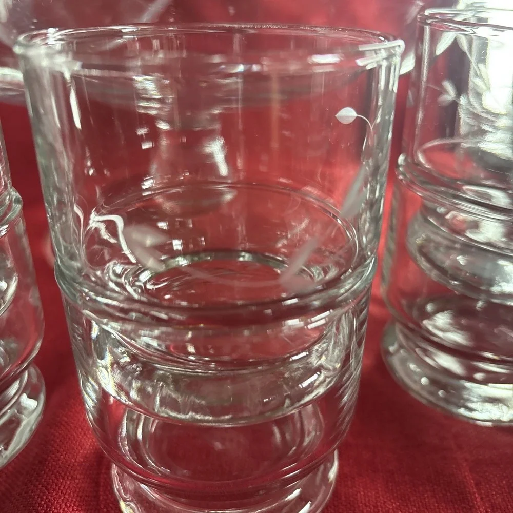 Vintage Princess House Heritage Crystal Hostess Punch Bowl Set/12 Glasses